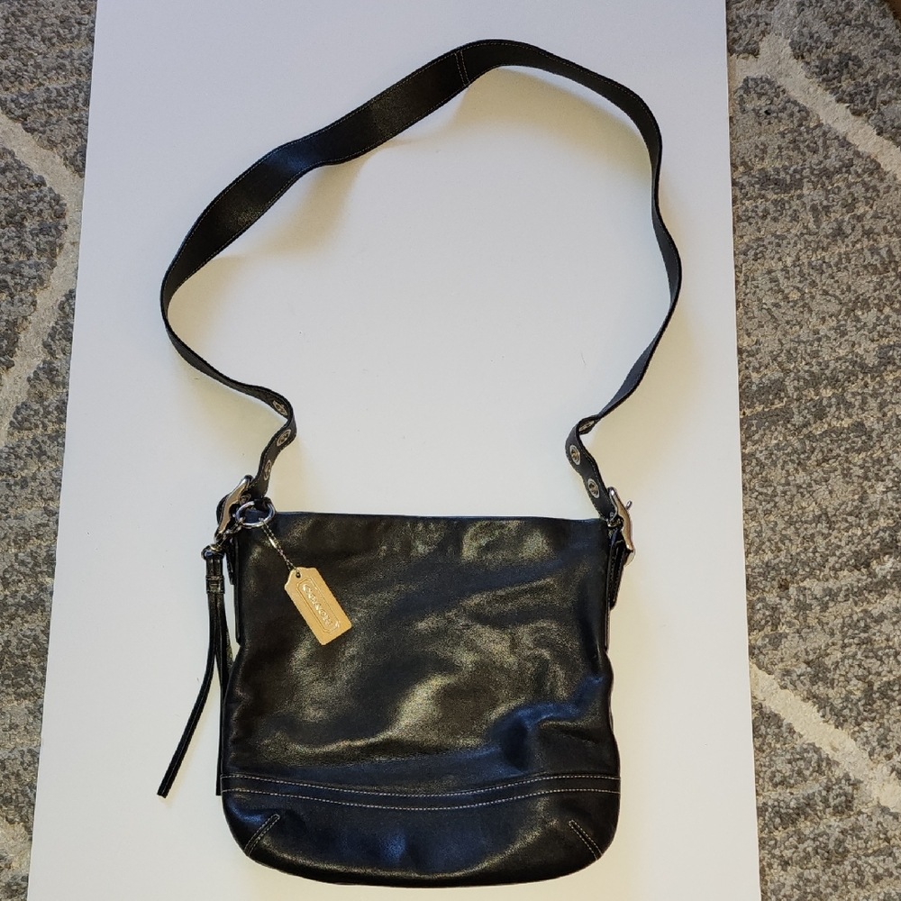 Coach Vintage Legacy Soho   Black Leather Crossbody Bag. A05S-1415